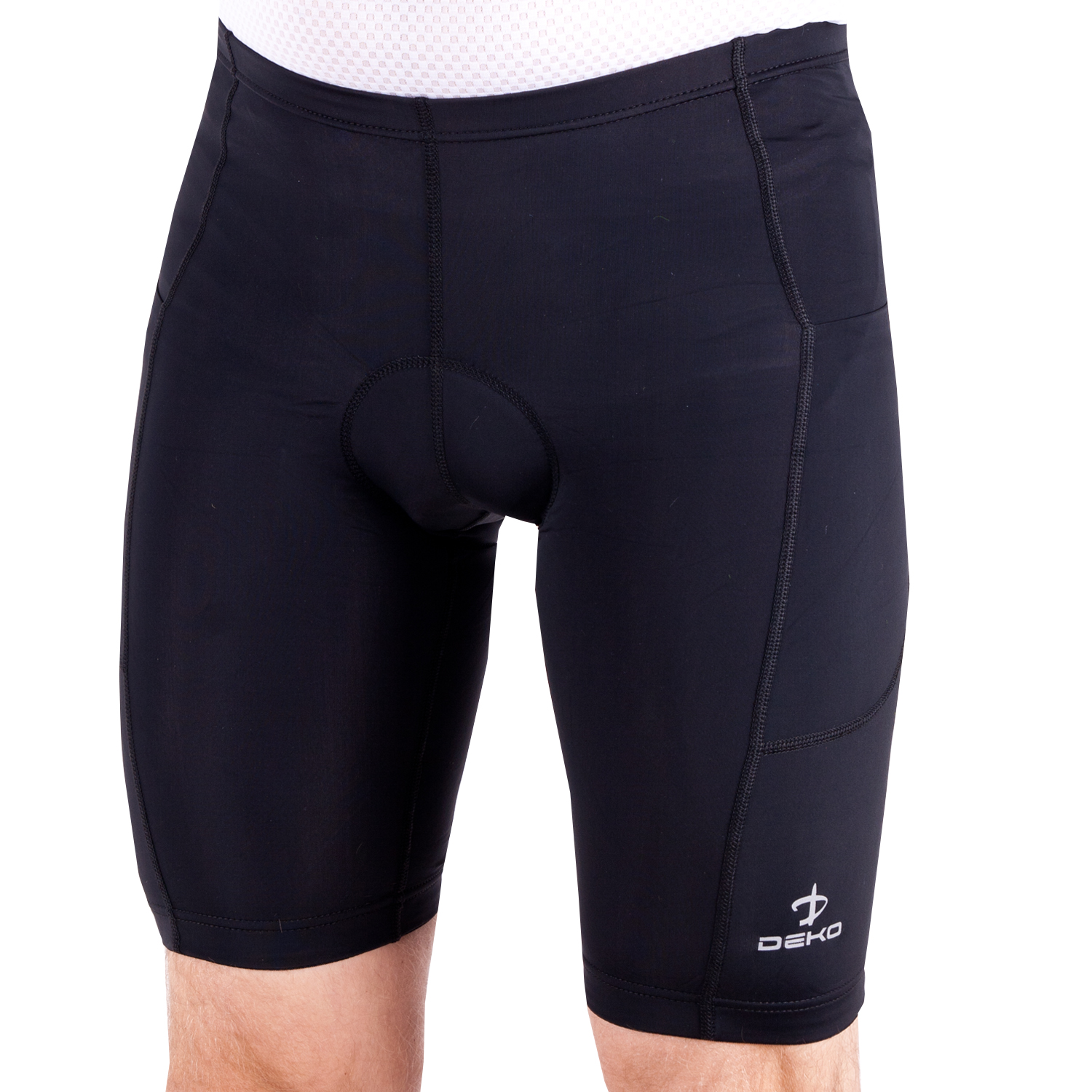 Deko pocket spodenki rowerowe bez szelek, czarny - Rozmiar: 2XL